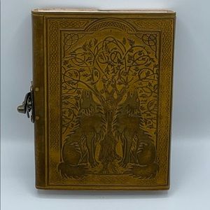 Handmade leather journal